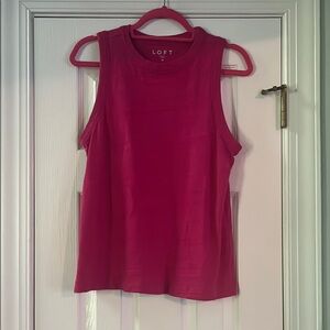LOFT Women's Pink Sleeveless Top